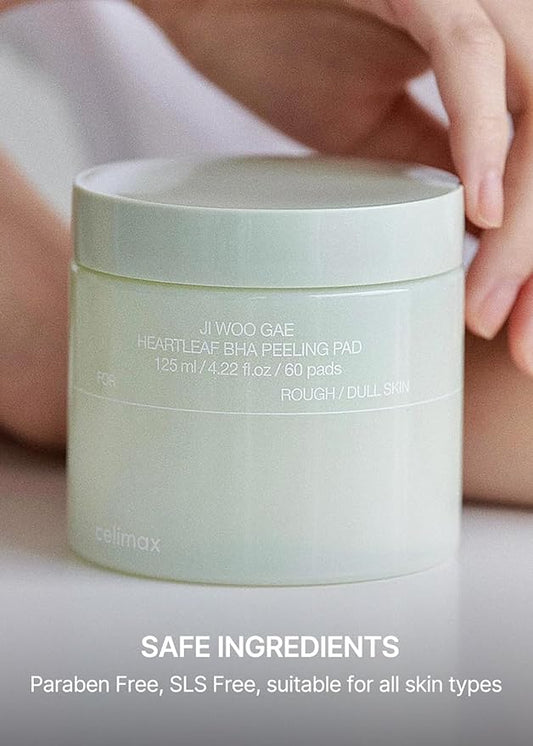 Celimax – Ji Woo Gae Heartleaf BHA Peeling Pad 125ml 60 pcs