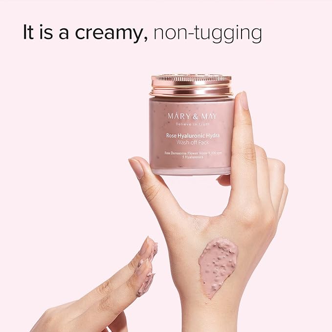 Mary & May - Rose Hyaluronic Hydra Wash Off  Mask 300g