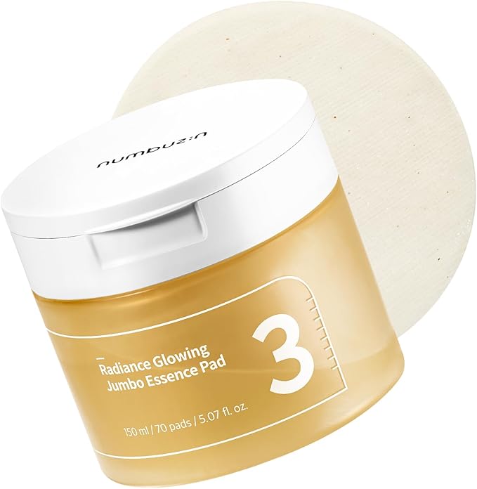Numbuzin - No.3 Radiance Glowing Jumbo Essence Pad 150ml/70 pads