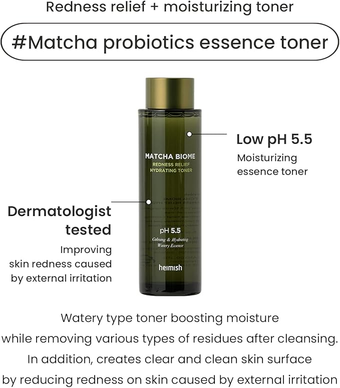 Heimish – Matcha Biome Redness Relief Hydrating Toner 150ml