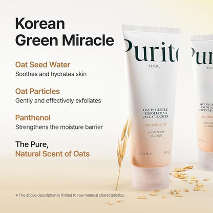 Purito – SEOUL Oat In Gentle Exfoliating Face Cleanser 150ml
