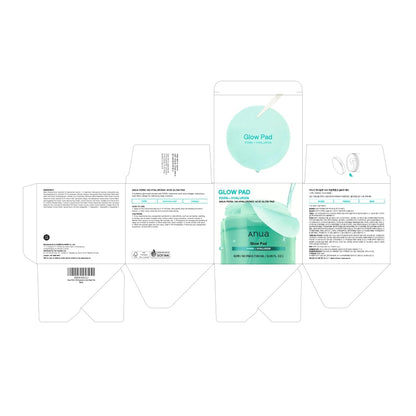 Anua – Glow Pad PDRN+Hyaluron Pad 60ea 180ml