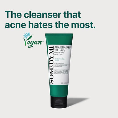 Some By Mi - AHA BHA PHA 30 Days Miracle Acne Clear Foam 100ml