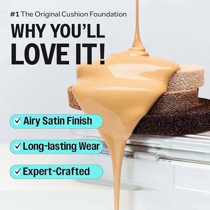 Clio – Kill Cover Founwear Cushion The Original 15g * 2ea (Original+Refill) 21N Linen