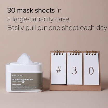 Mary & May - Cica Houttuynia Tea Tree Calming Mask 30EA