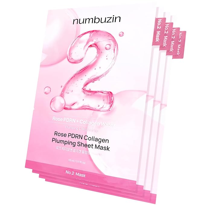 Numbuzin – No.2 Rose PDRN Collagen Plumping Mask Sheet
