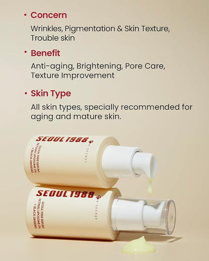 K-Secret – Seoul 1988 Retinal Liposome 2% + Black Ginseng Serum 30ml