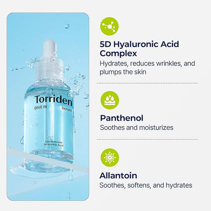 Torriden – DIVE-IN Low Molecular Hyaluronic Acid Serum 50ml