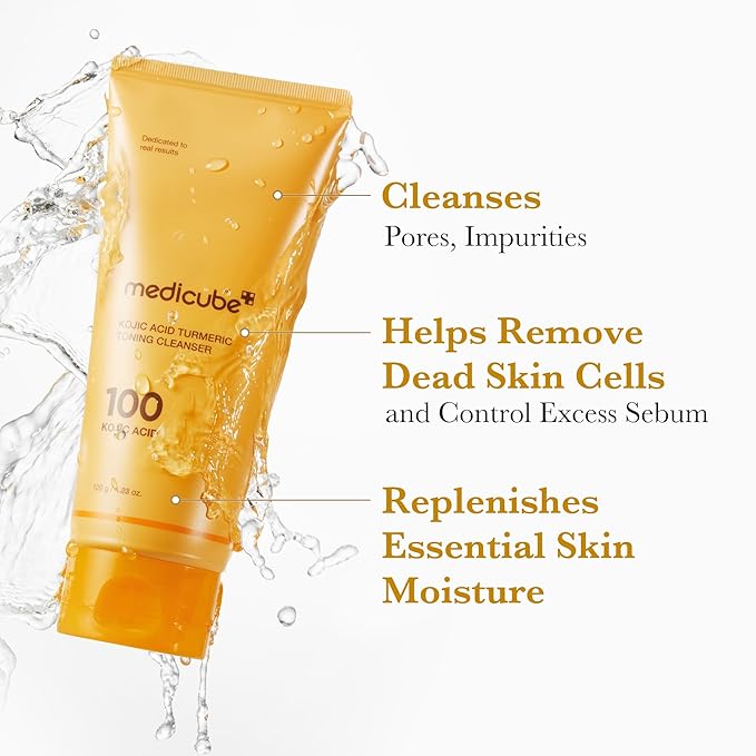 Medicube – Kojic Acid Turmeric Toning Cleanser 120g
