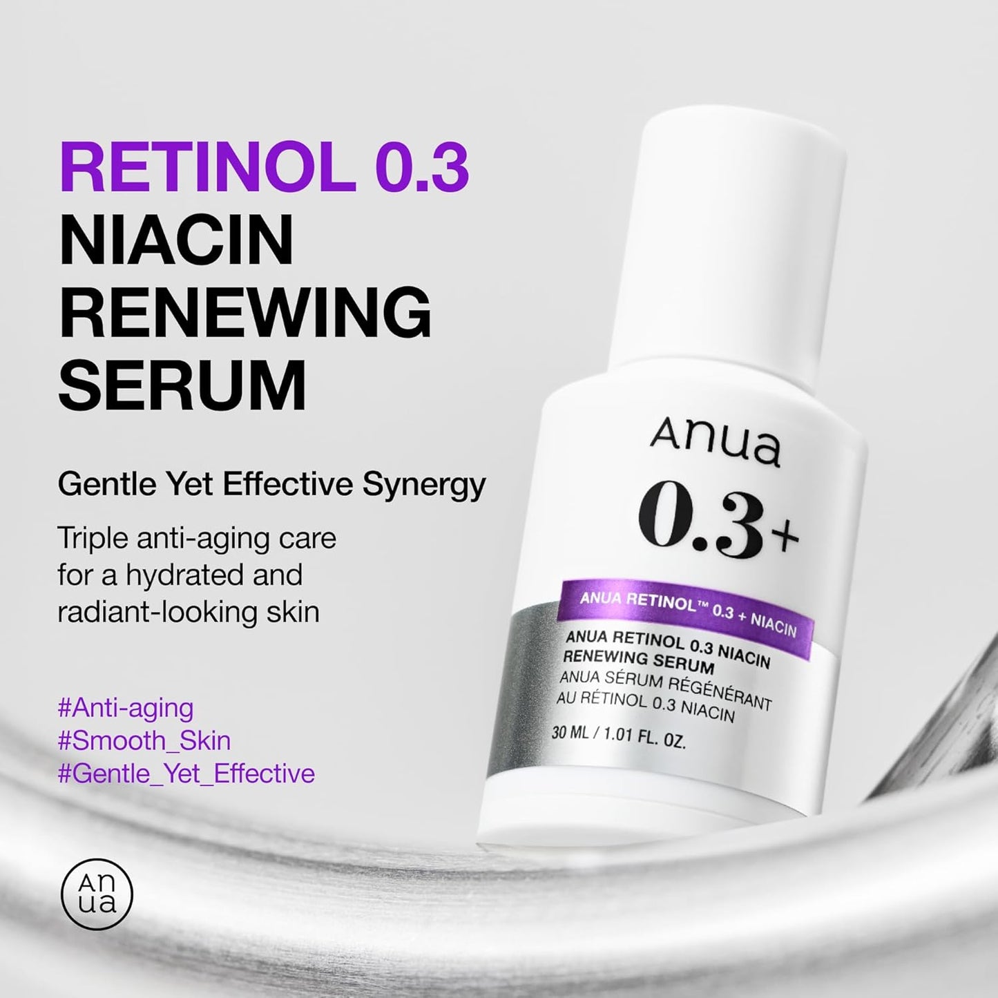 Anua - Retinol 0.3% + Niacin Renewing Serum 30ml