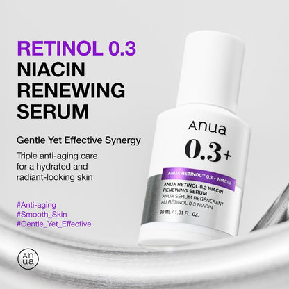 Anua - Retinol 0.3% + Niacin Renewing Serum 30ml