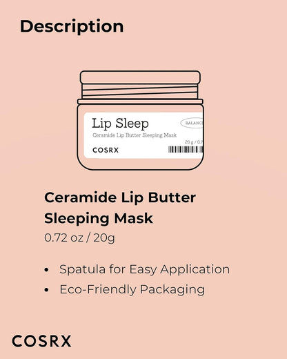 Cosrx – Lip Sleep – Balancium Ceramide Lip Butter Sleeping Mask 20g