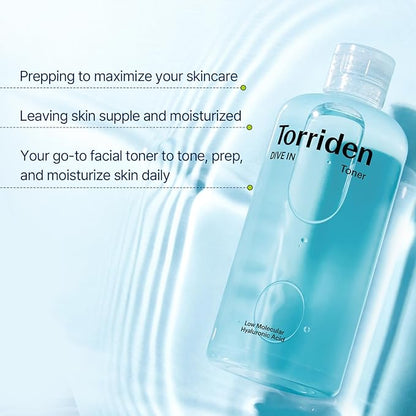 Torriden – DIVE-IN Low molecule Hyaluronic acid Toner 300ml