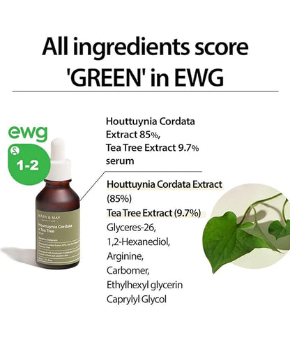 Mary&May – Houttuynia Cordata +Tea Tree Serum 30ml