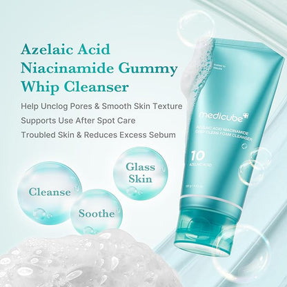 Medicube – Azelic Acid Niacinamide Deep Clean Foam Cleanser 120g