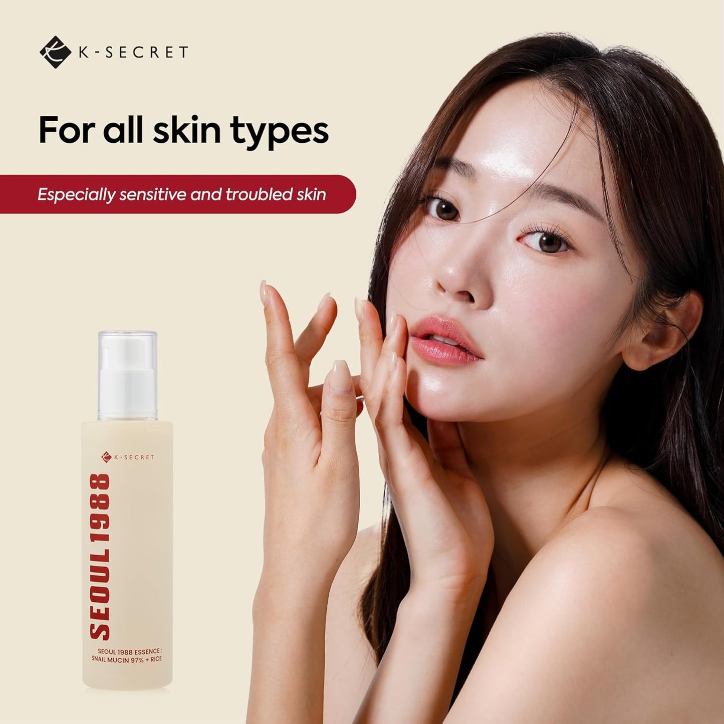 K-Secret – Snail Mucin 97% + Rice Essence 100ml
