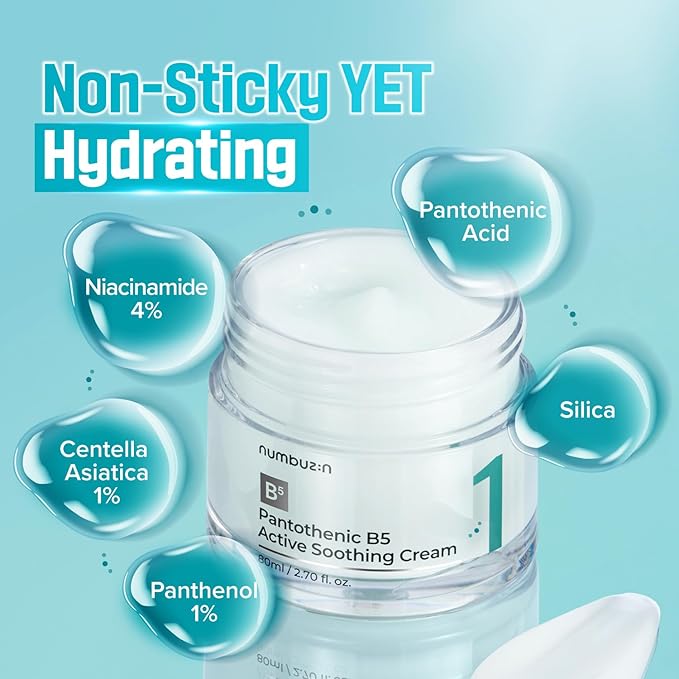 Numbuzin – No. 1 Pantothenic B5 Active Soothing Cream 80mL