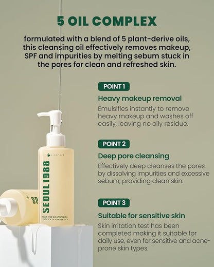 K-Secret – Seoul 1988 Pine Cica 1% + Probiotics Cleansing Oil 200ml