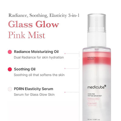 Medicube – PDRN Pink Glutathione Serum Mist 100ml