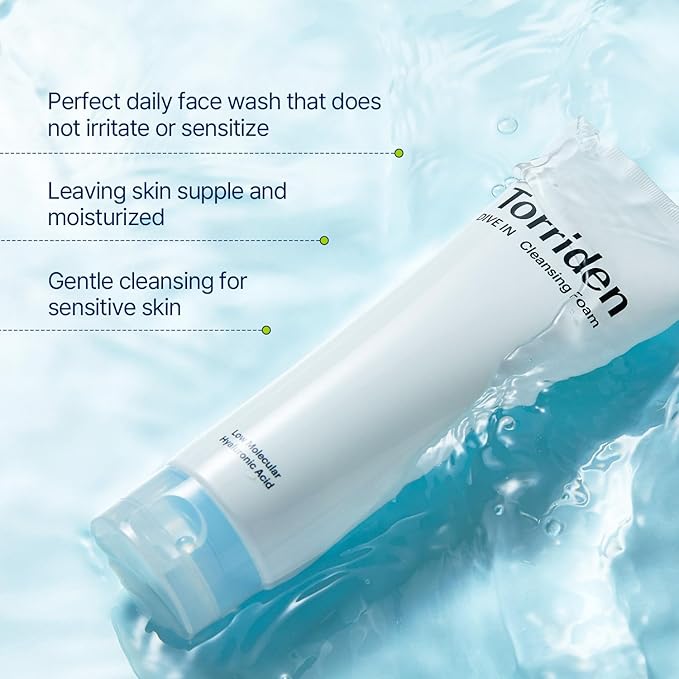 Torriden – DIVE-IN Low molecular Hyaluronic acid Foam Cleanser 150ml