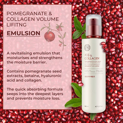 The Face Shop - Pomegranate & Collagen Volume Lifting Emulsion 140ml