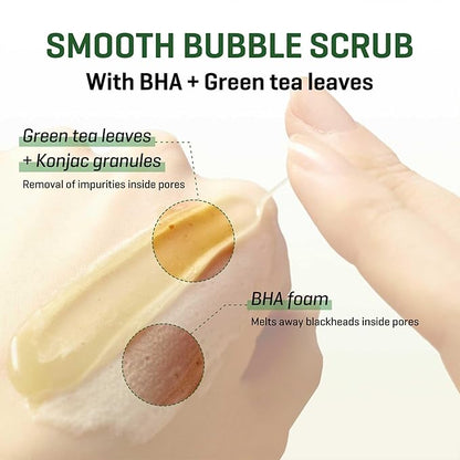 Some By Mi – Bye Bye Blackhead 30 Days Miracle Green Tea Tox Bubble Cleanser 120g
