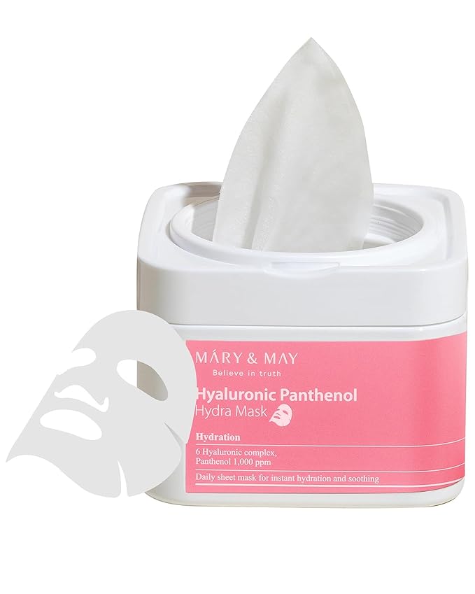 Mary&May – Hyaluronic Panthenol Hydra Mask 30ea