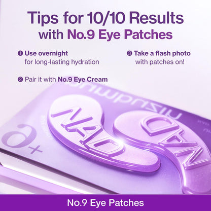 Numbuzin – No.9 NAD+ Collagen +50 Peptides Eye Patches 8g