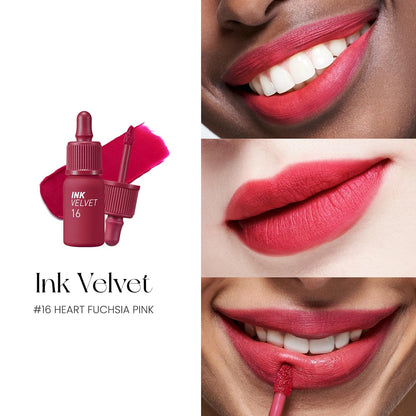 Peripera – Ink Velvet No. 16 Heart Fuchsia Pink