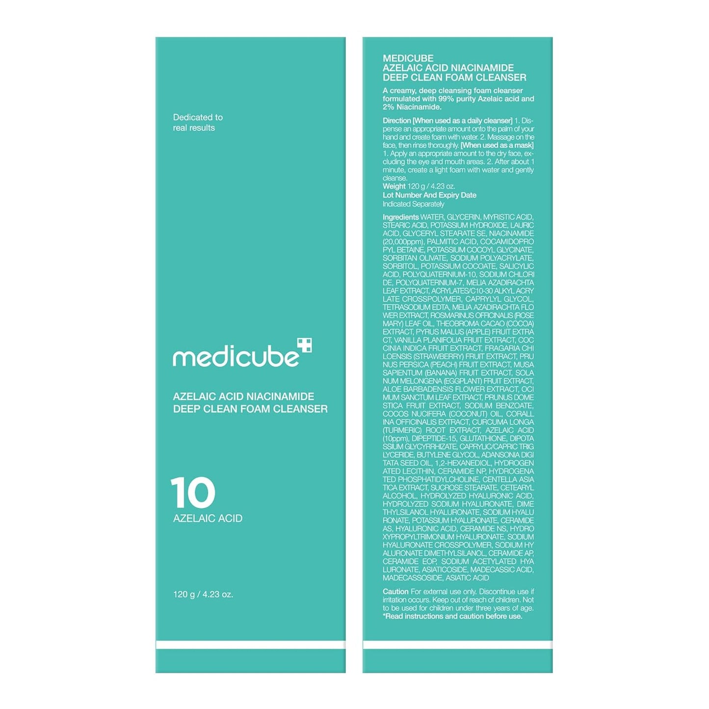 Medicube – Azelic Acid Niacinamide Deep Clean Foam Cleanser 120g