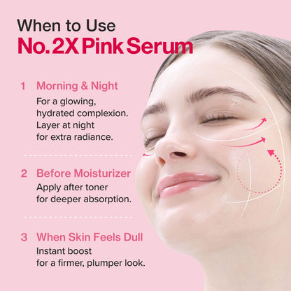 Numbuzin – No.2 Rose PDRN Collagen 2X Plumping Serum 30ml