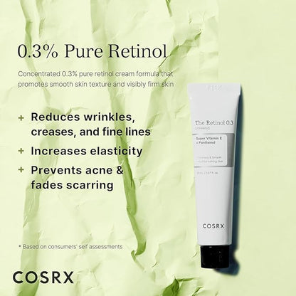 Cosrx – The Retinol 0.3 Super Vitamin E +Panthenol Cream 20ml