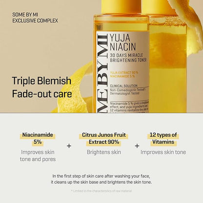 Some By Mi – Yuja Niacin 30 Days Miracle Brightening Toner 150ml New