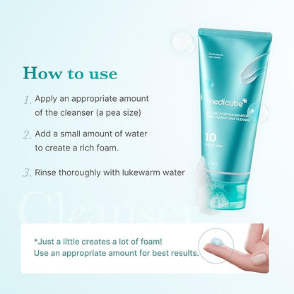 Medicube – Azelic Acid Niacinamide Deep Clean Foam Cleanser 120g