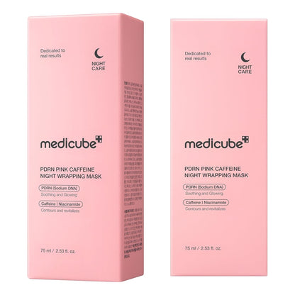Medicube – PDRN Pink Caffeine Overnight Wrapping Mask 75ml