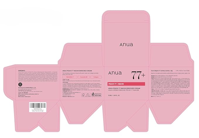 Anua – Peach 70 Niacin Enrich Cream 50ml