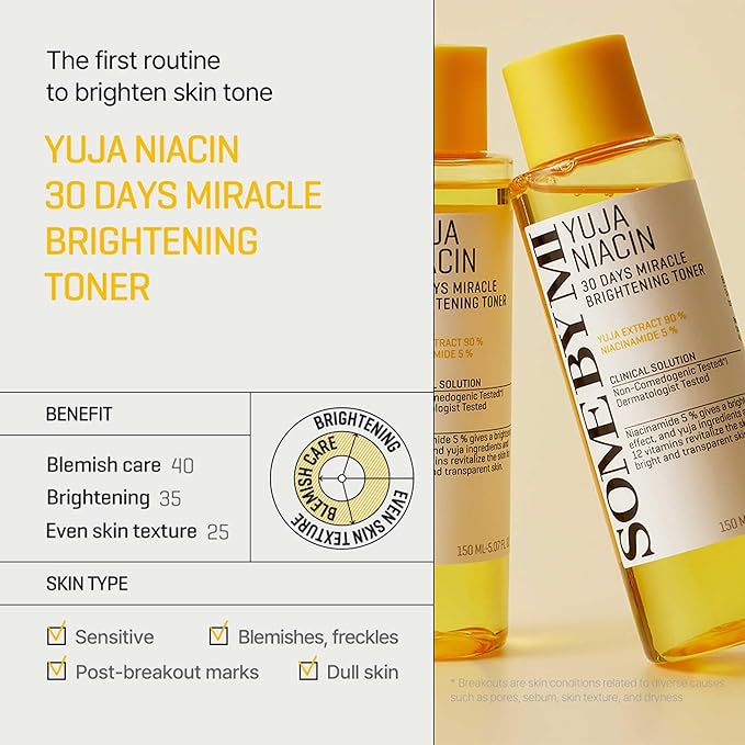 Some By Mi – Yuja Niacin 30 Days Miracle Brightening Toner 150ml New
