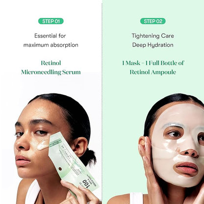 VT Cosmetics – Reti-A Reedle Shot 100 2Step Hydrogel Mask (1ea)