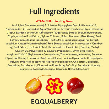 Eqqualberry – Glow Filter Vitamin Illuminating Toner 150ml
