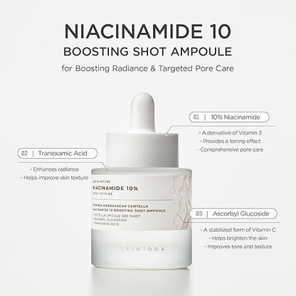Skin1004 – Madagascar Centella Niacinamide 10% Boosting Shot Ampoule 30ml