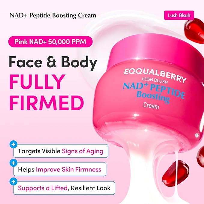 Eqqualberry – Lush Blush NAD+ Peptide Boosting Cream 50ml