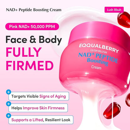 Eqqualberry – Lush Blush NAD+ Peptide Boosting Cream 50ml