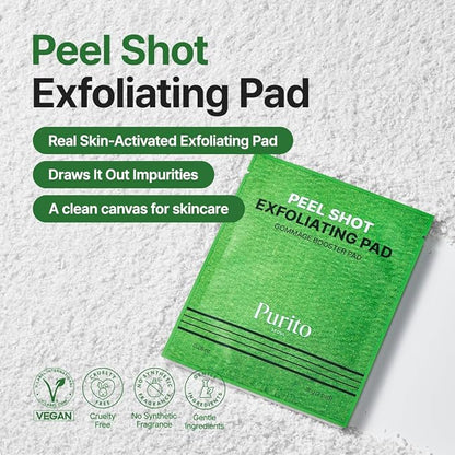 Purito – Peel Shot Exfoliating Pad Gommage Booster Pad 8 Pads