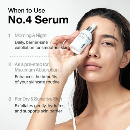 Numbuzin – No.4 Ceramide AHA Glazed Skin Prep Serum 30ml