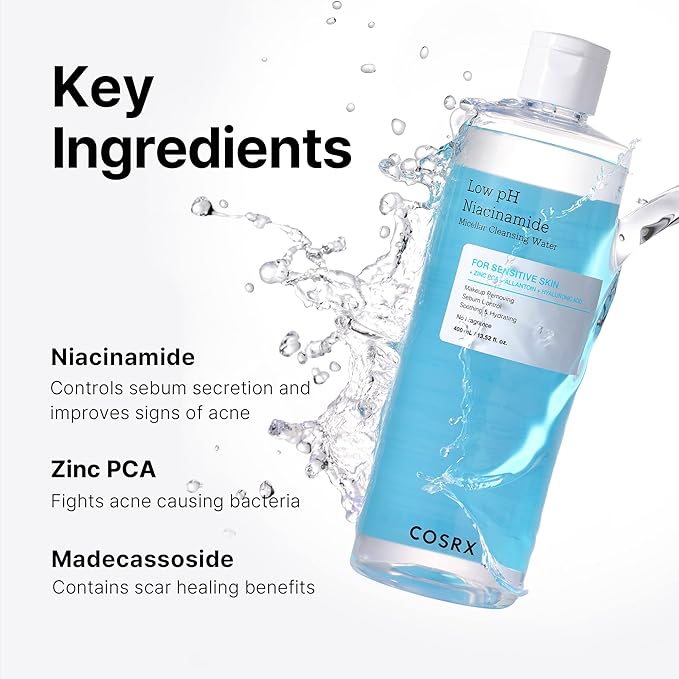 Cosrx – Low pH Niacinamide Micellar Cleansing Water 400ml