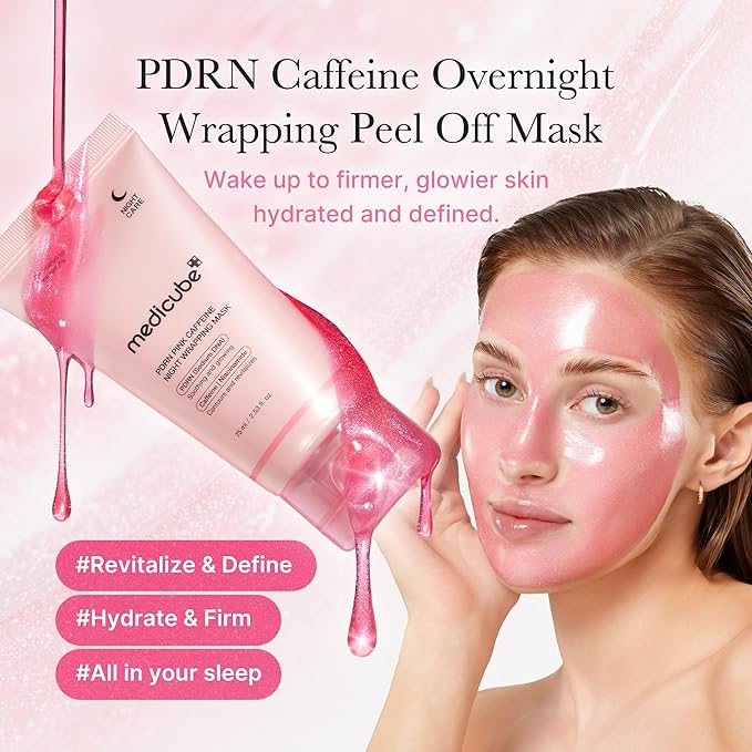 Medicube – PDRN Pink Caffeine Overnight Wrapping Mask 75ml