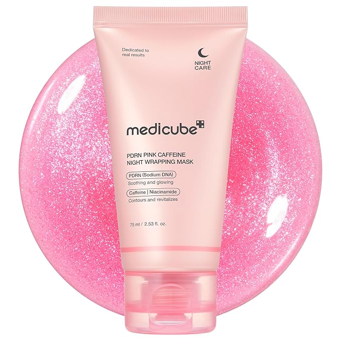 Medicube – PDRN Pink Caffeine Overnight Wrapping Mask 75ml