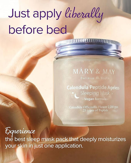Mary & May - Calendula Peptide Ageless Wash Off  Mask 30g