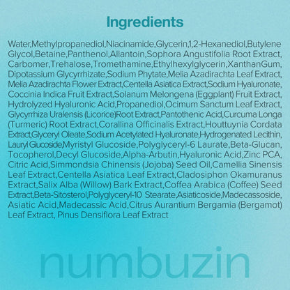 Numbuzin – No.1 Pantothenic B5+ Hyaluronic Acid Clear Mask Sheet 26ml