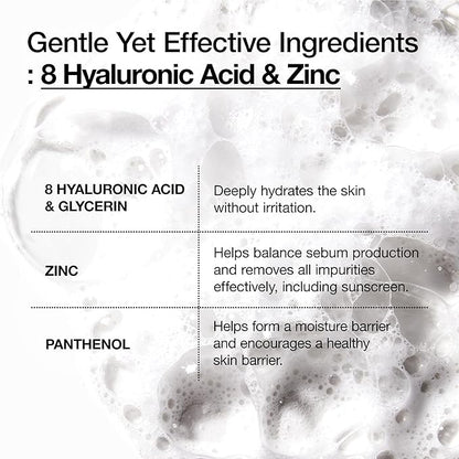 Anua – 8 Hyaluronic Acid Hydrating Gentle Foaming Cleanser 150ml